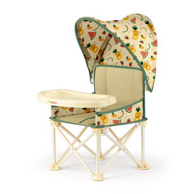 Minimono PlusUp Portable High Chair with Canopy | Watermelon & Pineapple