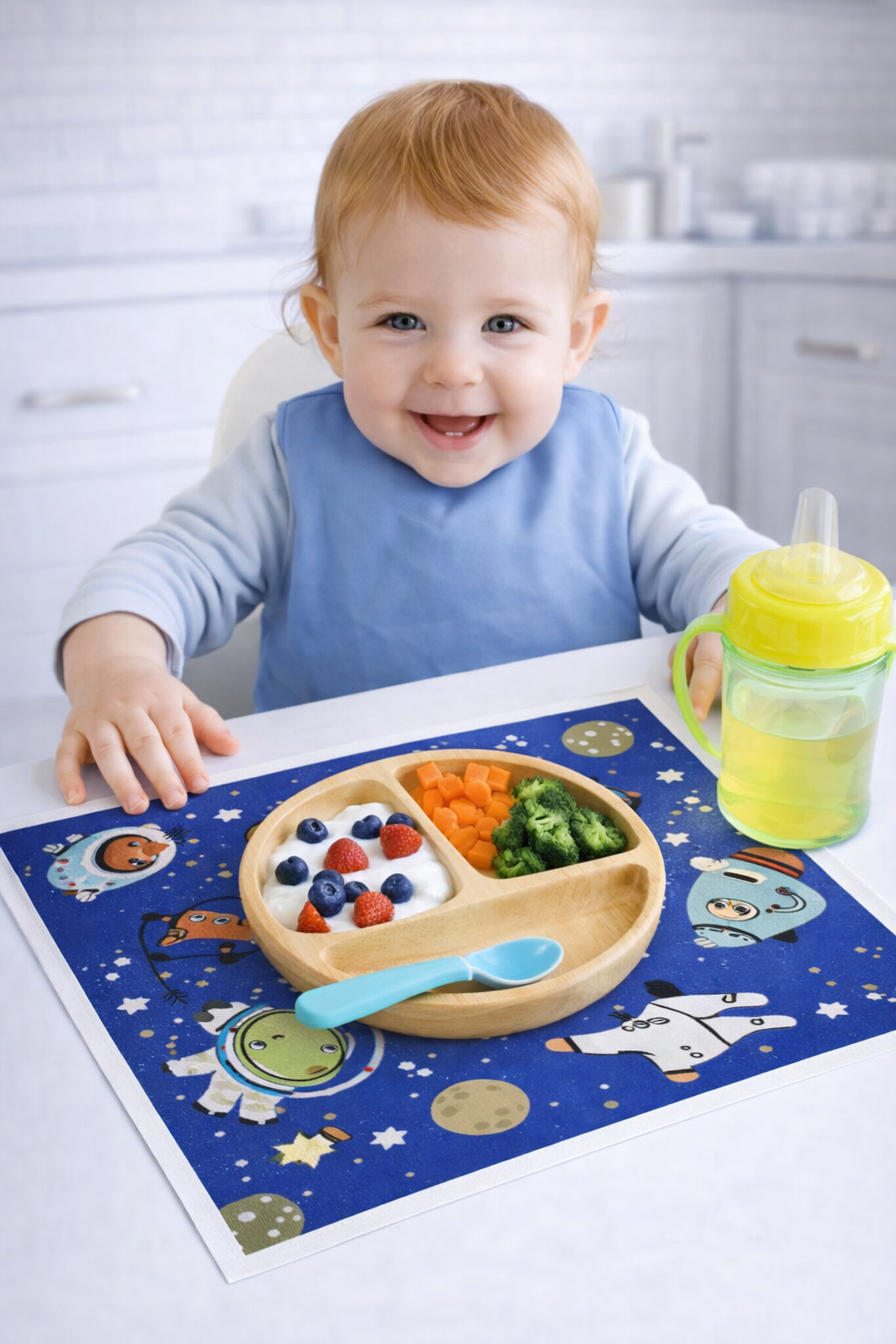 Minimono Tek Kullanımlık Beslenme Örtüsü - 30’lu Paket (30X45 cm) | Uzay