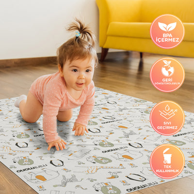 Minimono Mama Sandalyesi Altı ve Aktivite Örtüsü | Mix